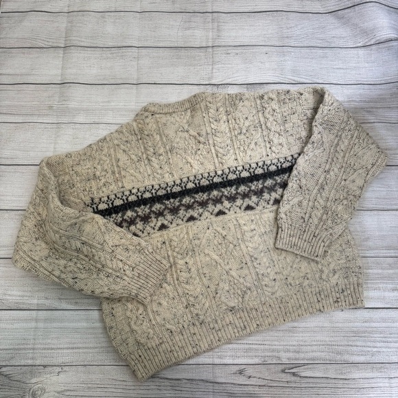 Inis Crafts 100% Wool Made In Ireland Sweater - Picture 2 of 4
